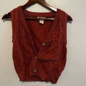 Orange Sweater Vest